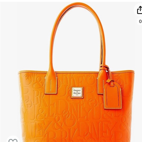 π NWT Dooney Bourke Russel tote orange - Picture 9 of 11